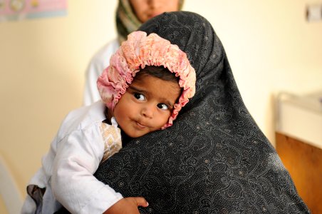 PRT Farah visits children's supplemental feeding center at Farah City hospital 121222-N-LR347-061