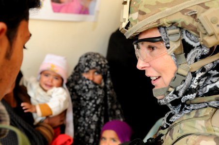 PRT Farah visits Children's Supplemental Feeding Center in Farah City 130119-N-LR347-308