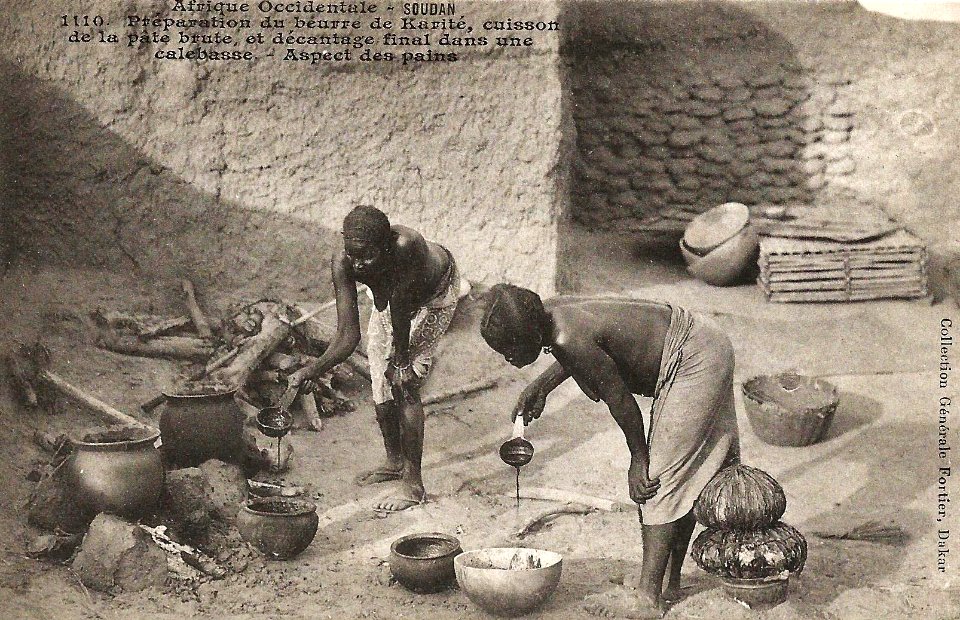 Préparation du beurre de karité (AOF) (3)