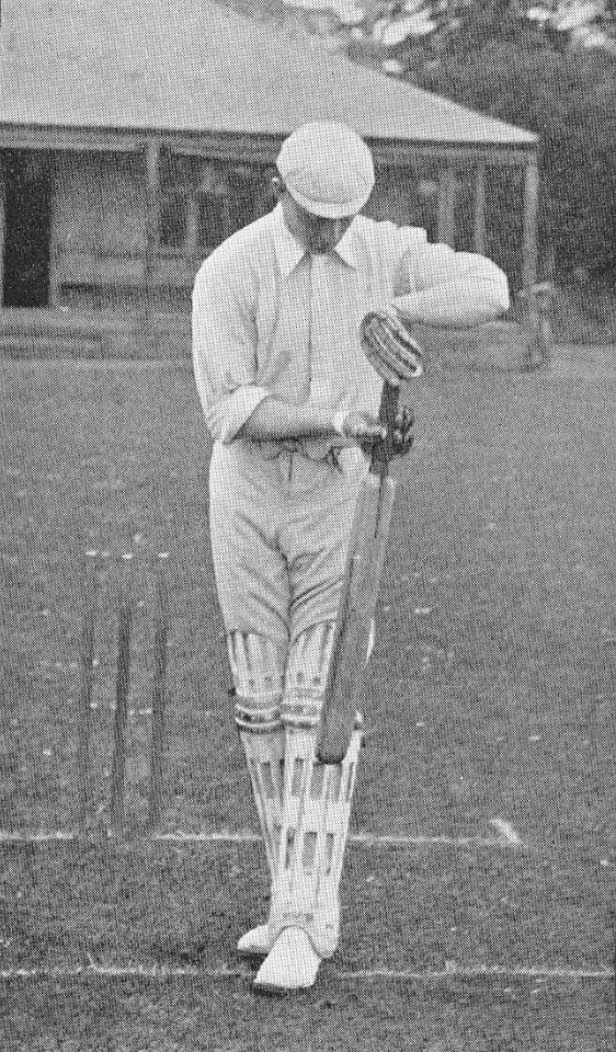 Ranji 1897 page 341 N. F. Druce playing to leg-glance