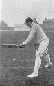 Ranji 1897 page 413 Gunn - stroke past point taking the ball on the rise