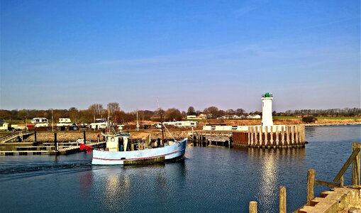 Small fishing port former ferry port it aero
