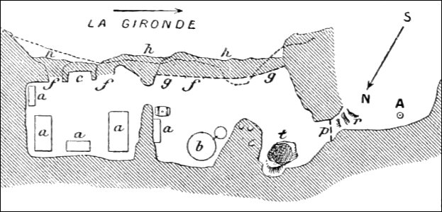 PSM V41 D054 Plan of the grotto la femme neuve meschers