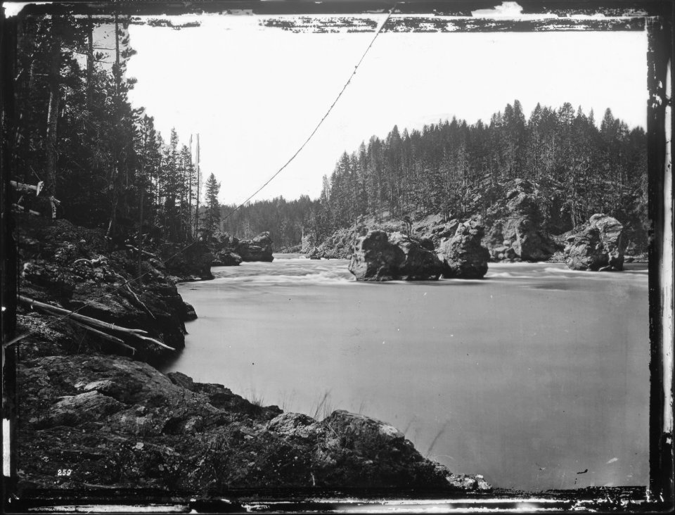 Rapids above the upper falls of the Yellowstone - NARA - 516700