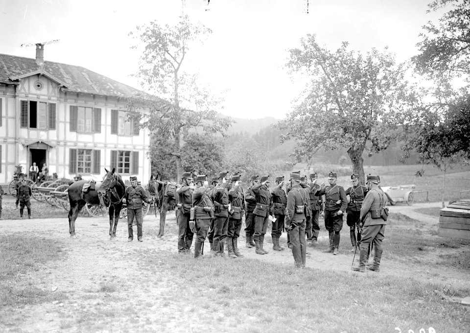 Rapport einer Gruppe des Feldartillerie Regiments 6 - CH-BAR - 3239063