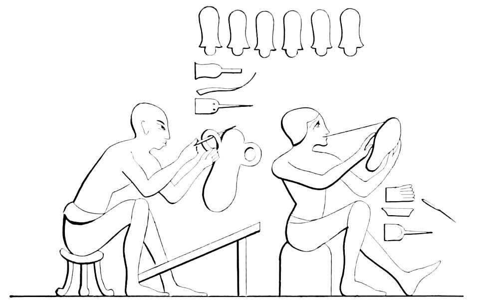 PSM V41 D513 Ancient egyptian cobblers at work