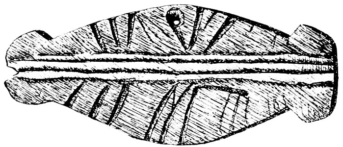 PSM V41 D606 Etched steatite gorget from pennsylvania