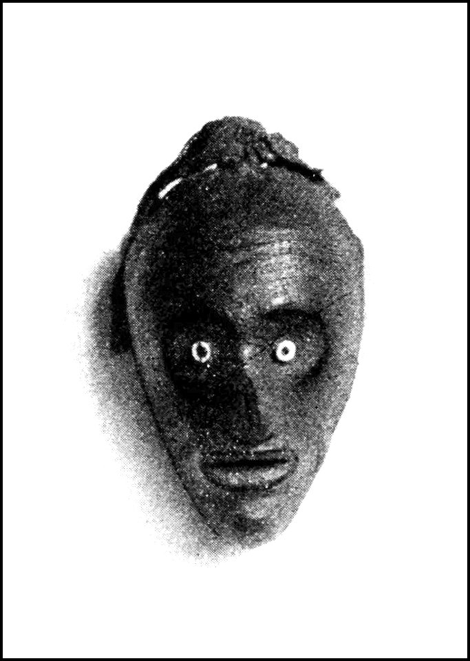 PSM V41 D610 Miniature delaware indian wooden mask 2