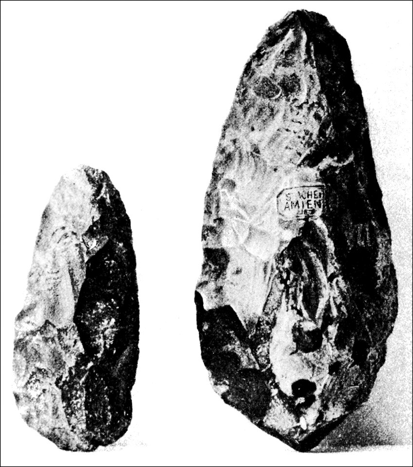 PSM V43 D044 Paleolithic chipped stones from newcomerstown and amiens