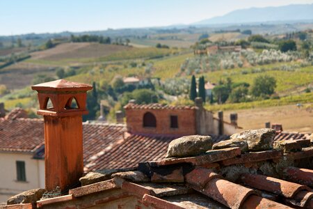 Roof travel landscape photo