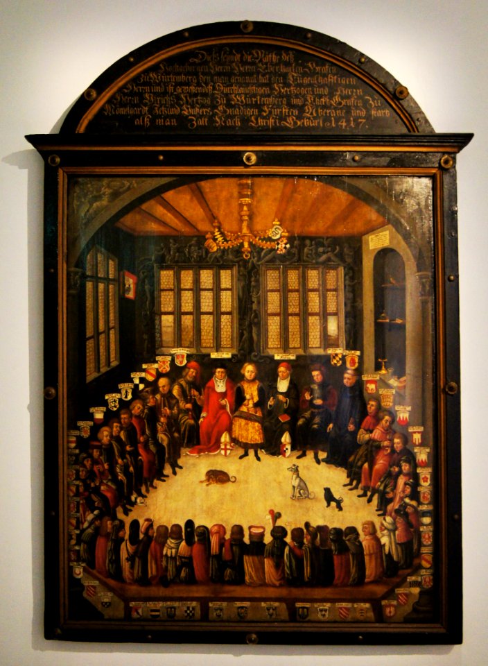 Ratssitzung des Grafen Eberhard des Milden