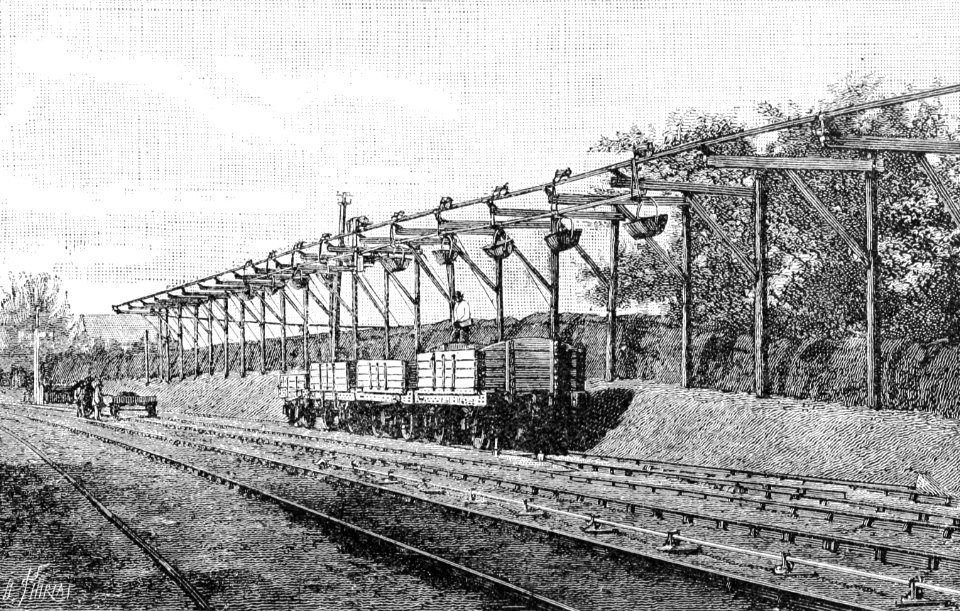 PSM V37 D398 A telpher train at the railway siding