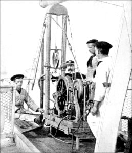 PSM V44 D352 The sinker is lowered for sounding
