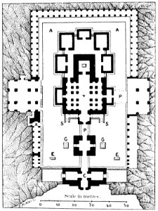 PSM V41 D043 Plan of the temples at kylas