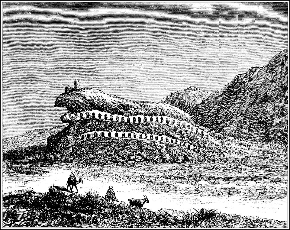 PSM V41 D049 Ghmrassen in the ourghemma southern tunis with rock cut dwellings