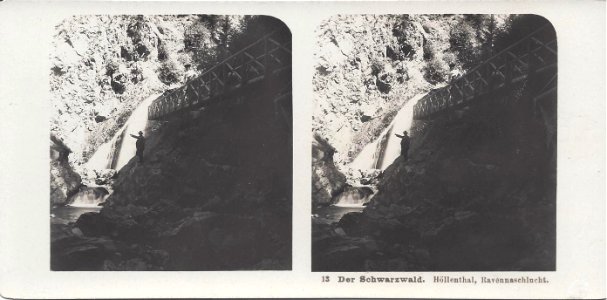 Ravennaschlucht im Höllental 1904