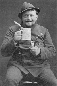 Ravensburg Fastnacht 1870s-80s Narrhalla-Mitglied Hubert Vogler