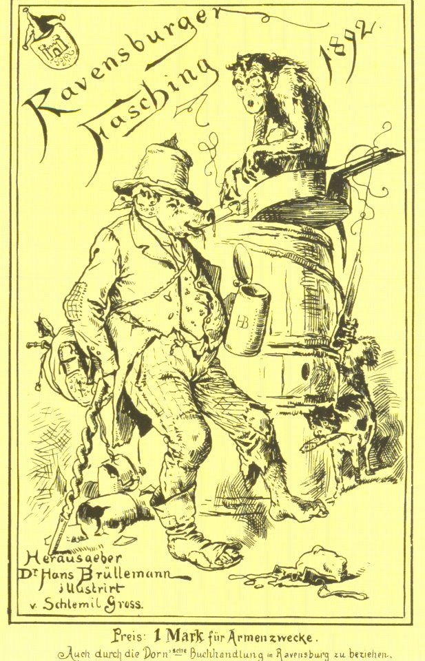 Ravensburg Fastnacht 1892 Faschingszeitung