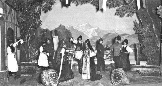 Ravensburg Fastnacht 1900ca Gebirgsszene