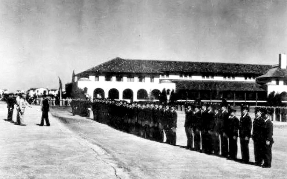 Randolph Field - 1938 - Flying Cadets stand in Formation