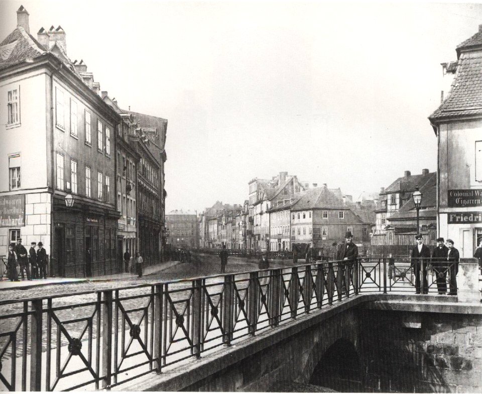Ranstaedter Steinweg nach Westen Leipzig vor 1881