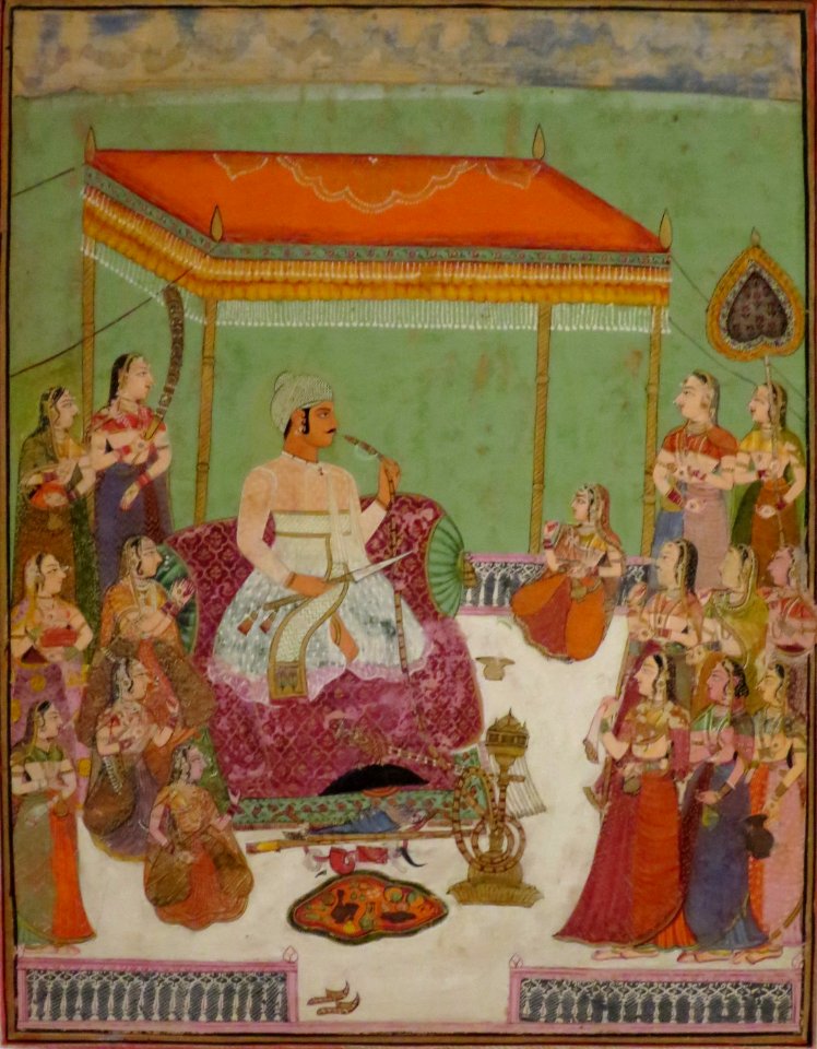Rao Raja Bishan Singh Ji of Uniara Listening to Musicians, Honolulu Museum of Art, 10802.1