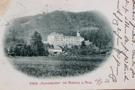 Razglednica gradu Hompoš 1904