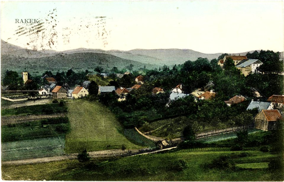 Razglednica Rakeka 1910