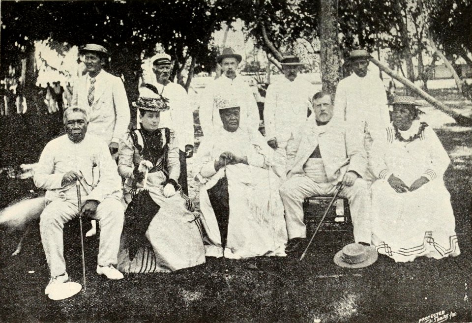 Rarotongan monarchs and arikis with the Seddons