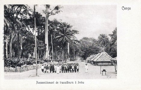 Rassemblement de travailleurs à Irebu