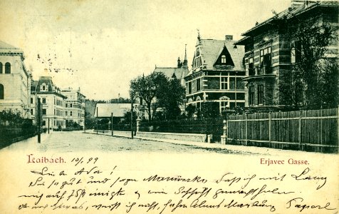Razglednica Erjavčeve ceste