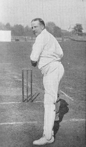 Ranji 1897 page 217 A. N. Hornby placing himself in position for an off-drive