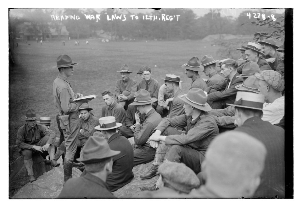 Reading war laws to 12th Regt. LCCN2014705130