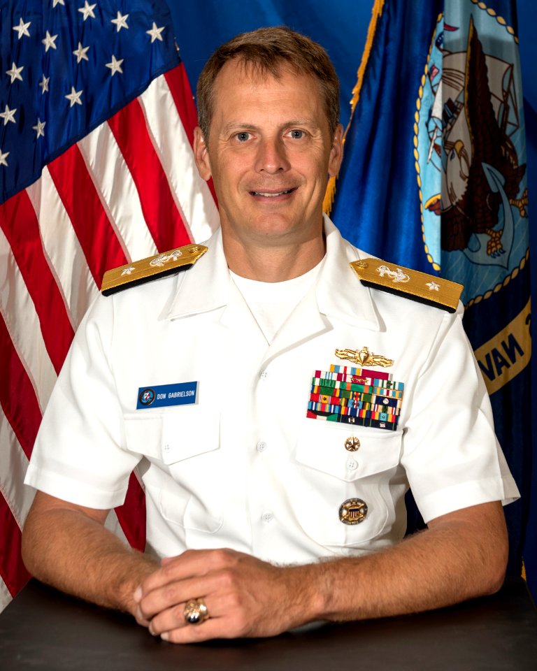 RDML Donald D. Gabrielson summer whites