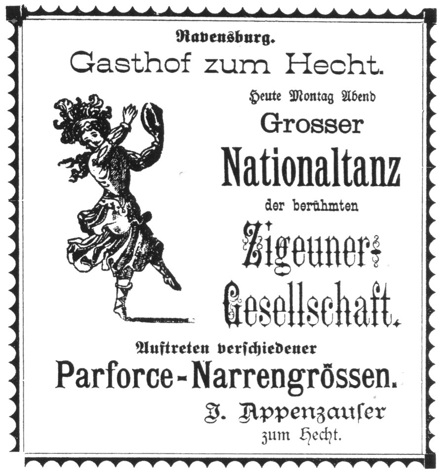 Ravensburg Fastnacht 1884 Nationaltanz