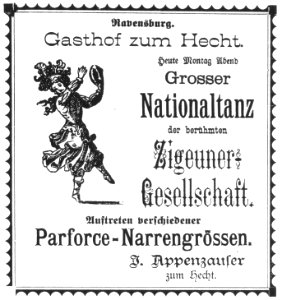 Ravensburg Fastnacht 1884 Nationaltanz