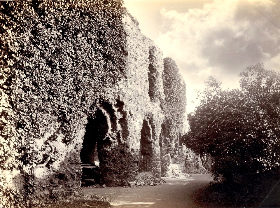 Reading Abbey, The east walk of the Cloister, 1890-1899
