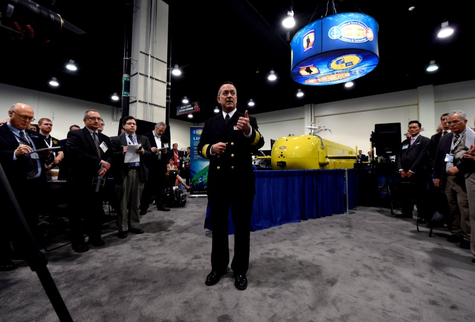 Rear Adm. Mat Winter during the Navy League's 50th annual Sea-Air-Space Exposition. (17005682537)