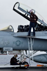 Reagan aircraft maintenance 140709-N-WO404-051