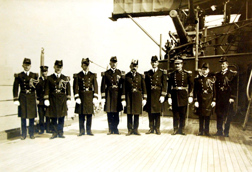 Rear Admiral Frank F. Fletcher and staff September 1914 (25246560136)