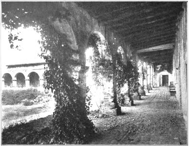 Rear corridor after restoration San Juan Capistrano