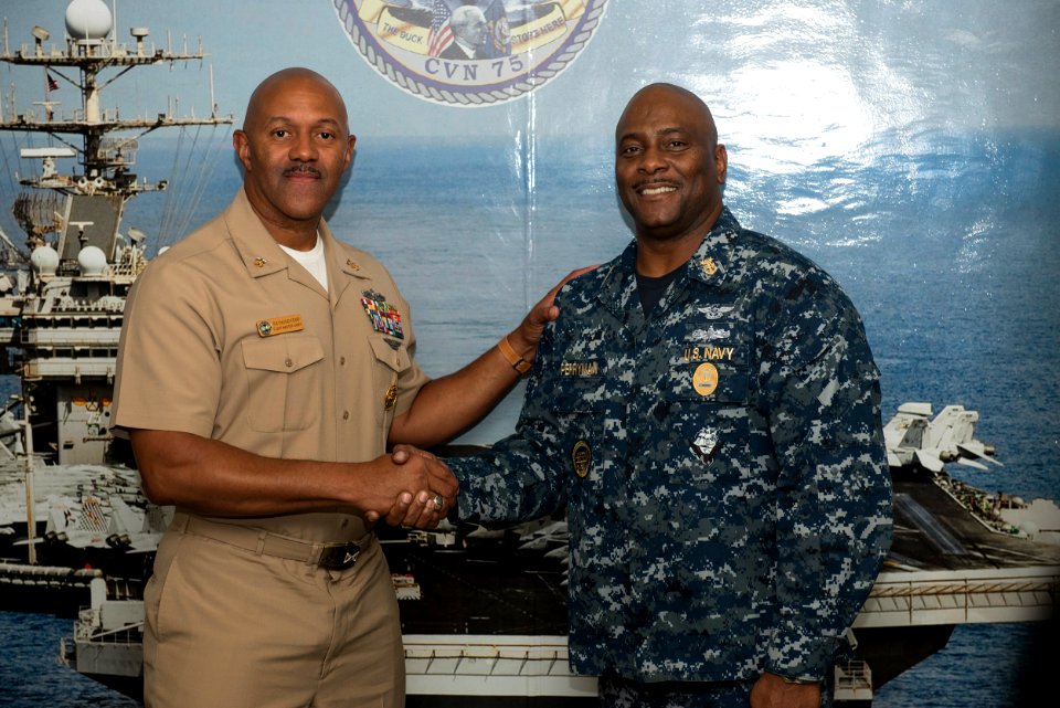 Raymond Kemp and Antonio Perryman 170929-N-SM112-093 (37440670772)