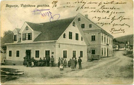 Razglednica Begunj pri Cerknici 1910