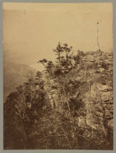 Rebel signal station, 1863, Wauhatchee side, Lookout Mountain Point, Tennessee LCCN2013651625
