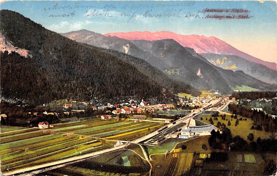 Razglednica Jesenic 1911