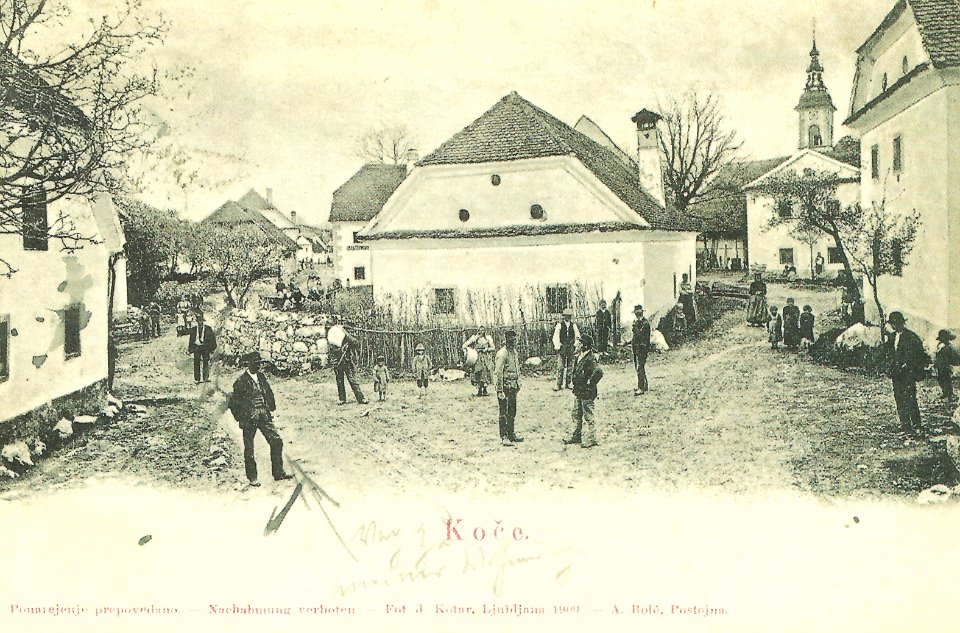 Razglednica Koč 1900
