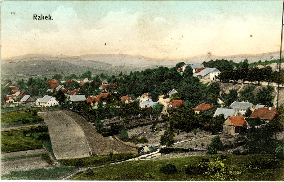 Razglednica Rakeka 1908