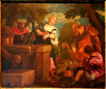 Rebecca at the Well, by Paolo Caliari Veronese, c. 1570, oil on canvas - Hyde Collection - Glens Falls, NY - 20180224 121527 photo