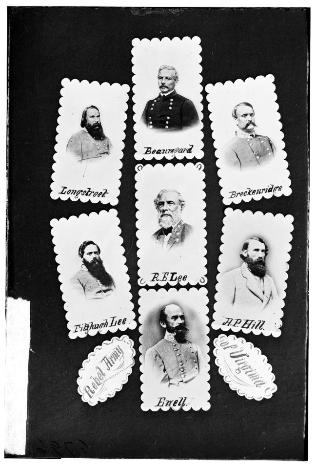 Rebel Army of Virginia- Longstreet, Beauregard, Breckenridge, Fitzhugh Lee, R.E. Lee, A.P. Hill, and Ewell LOC cwpb.07618