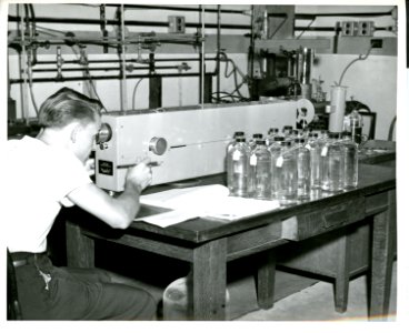 Rayleigh differential refractometer at the Automotive Laboratory of the National Bureau of Standards photo